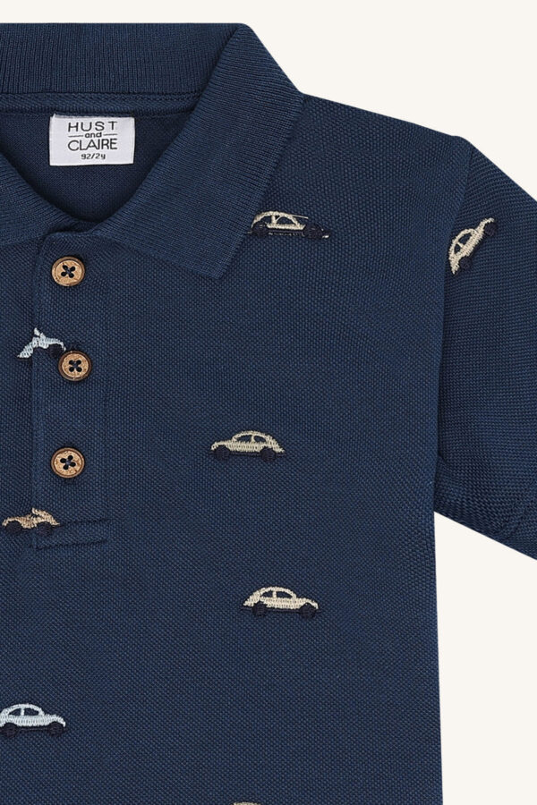 Hust & Claire polo korte mouw (navy) - Afbeelding 3