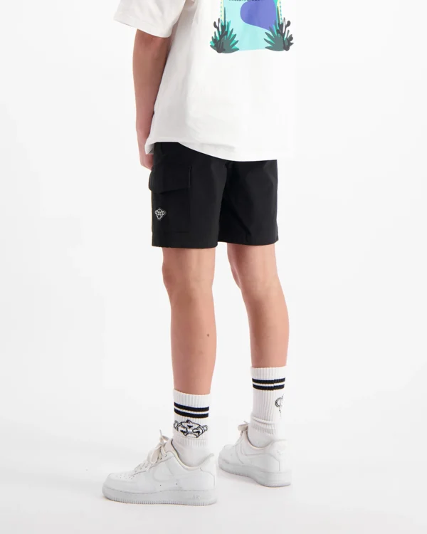 KIDS CARGO SHORTS | Black - Afbeelding 3