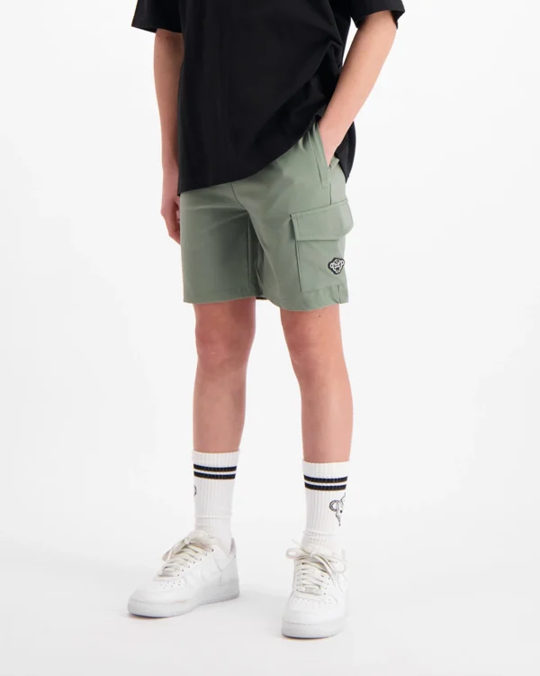 KIDS CARGO SHORTS | Green - Afbeelding 2